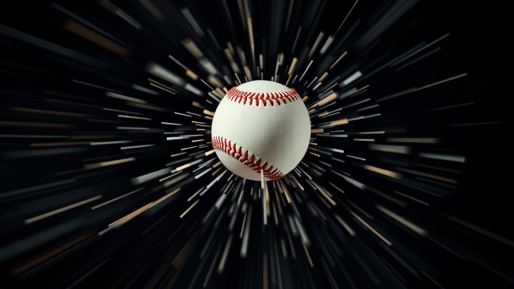 배트와 공이 충돌하는 순간의 고속 촬영 이미지로 임팩트 안정성을 시각화함